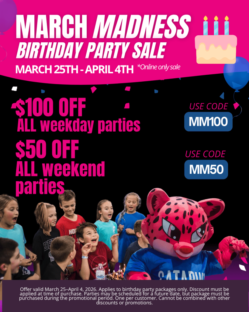 Catapult Adventure Park Lakewood March Madness Party Sale